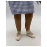 Vintage Blonde Sasha Doll with Blue Gingham Dress