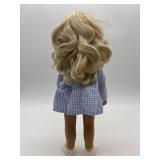 Vintage Blonde Sasha Doll with Blue Gingham Dress