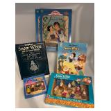Disney Snow White Collectible Set - Books, Paper Doll, Magnets, and Figurines