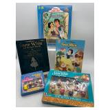 Disney Snow White Collectible Set - Books, Paper Doll, Magnets, and Figurines