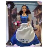 Disney 10th Anniversary Belle Doll and Ceramic Belle Figurine