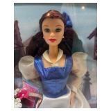 Disney 10th Anniversary Belle Doll and Ceramic Belle Figurine