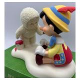 Disney Collection with Minnie Mouse Plush Toy and Snow Baby, Pinocchio Figurine