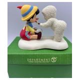 Disney Collection with Minnie Mouse Plush Toy and Snow Baby, Pinocchio Figurine