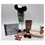 Disney Collection with Minnie Mouse Plush Toy and Snow Baby, Pinocchio Figurine