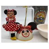 Disney Collection with Minnie Mouse Plush Toy and Snow Baby, Pinocchio Figurine
