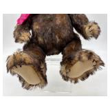 Bearly Passing Collectible Plush Bear with Pink Ribbon