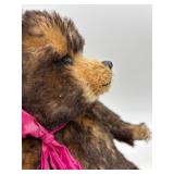 Bearly Passing Collectible Plush Bear with Pink Ribbon