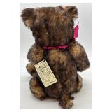 Bearly Passing Collectible Plush Bear with Pink Ribbon