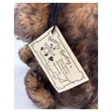 Bearly Passing Collectible Plush Bear with Pink Ribbon