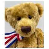 Pair of Handmade Mohair Teddy Bears by Betty Suarez & Barbara Trowel