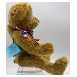 Pair of Handmade Mohair Teddy Bears by Betty Suarez & Barbara Trowel