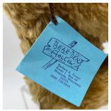 Pair of Handmade Mohair Teddy Bears by Betty Suarez & Barbara Trowel