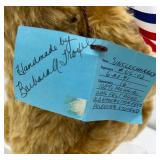 Pair of Handmade Mohair Teddy Bears by Betty Suarez & Barbara Trowel