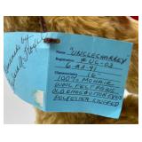 Pair of Handmade Mohair Teddy Bears by Betty Suarez & Barbara Trowel