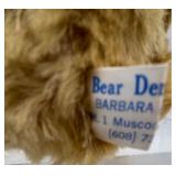 Pair of Handmade Mohair Teddy Bears by Betty Suarez & Barbara Trowel