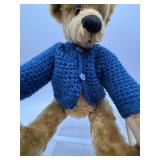 Pair of Handmade Mohair Teddy Bears by Betty Suarez & Barbara Trowel