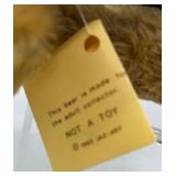 Pair of Handmade Mohair Teddy Bears by Betty Suarez & Barbara Trowel