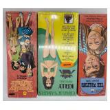 Collection of Vintage Paper Dolls and Retro Themed Tins