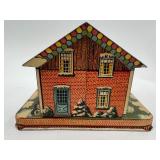 Set of 4 Vintage Metal Coin Banks with Classic Designs