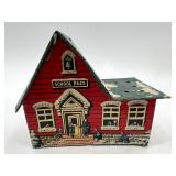 Set of 4 Vintage Metal Coin Banks with Classic Designs