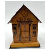 Set of 4 Vintage Metal Coin Banks with Classic Designs