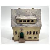 Set of 5 Handcrafted Vintage Wooden Miniature Houses