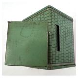 Set of 4 Vintage Tin Litho Coin Banks by U.S. Metal Toy Manufacturing