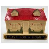 Set of 4 Vintage Tin Litho Coin Banks by U.S. Metal Toy Manufacturing