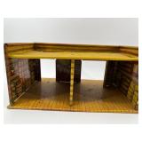 Vintage Tin Litho Pony Express Gas Station Playset