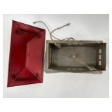 Vintage Tin Litho Pony Express Gas Station Playset