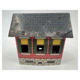 Vintage Tin Litho Pony Express Gas Station Playset