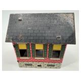 Vintage Tin Litho Pony Express Gas Station Playset