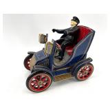 Set of 2 Vintage Tin Toy Cars from Japan - Lever Action Design