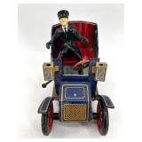 Set of 2 Vintage Tin Toy Cars from Japan - Lever Action Design