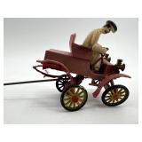 Set of 2 Vintage Tin Toy Cars from Japan - Lever Action Design