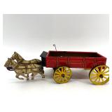 Set of 3 Vintage Northwestern Tin Horse-Drawn Carriages and Wagons