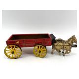 Set of 3 Vintage Northwestern Tin Horse-Drawn Carriages and Wagons