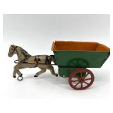 Set of 3 Vintage Northwestern Tin Horse-Drawn Carriages and Wagons