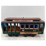 Vintage Tin Toy Train Collection with Cable Cars and Coaches