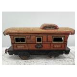 Vintage Tin Toy Train Collection with Cable Cars and Coaches