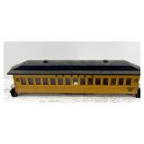 Vintage Tin Toy Train Collection with Cable Cars and Coaches