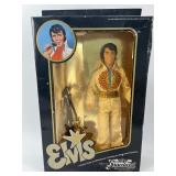 Elvis Presley Collectible Figurine and Ornament Set with Matchbox Cars