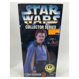 Collection of Star Wars Collector Series Figures - Anakin, Obi-Wan, Luke, Lando