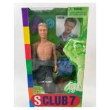 Collection of 5 Pop Star Dolls Including Justin Bieber, Aaron Carter, and S Club 7