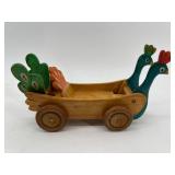 Assorted Chicken-Shaped Ceramic and Glass Decorative Dishes