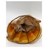 Vintage Half Doll Pincushion Set with Porcelain Figurines