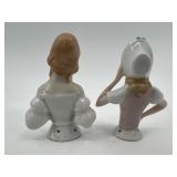 Set of 4 Vintage Porcelain Half Dolls