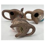 Set of 3 Vintage Ceramic Mouse Figurines by Gorham