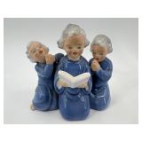 Collection of 5 Porcelain Prayer Figurines including Royal Doulton